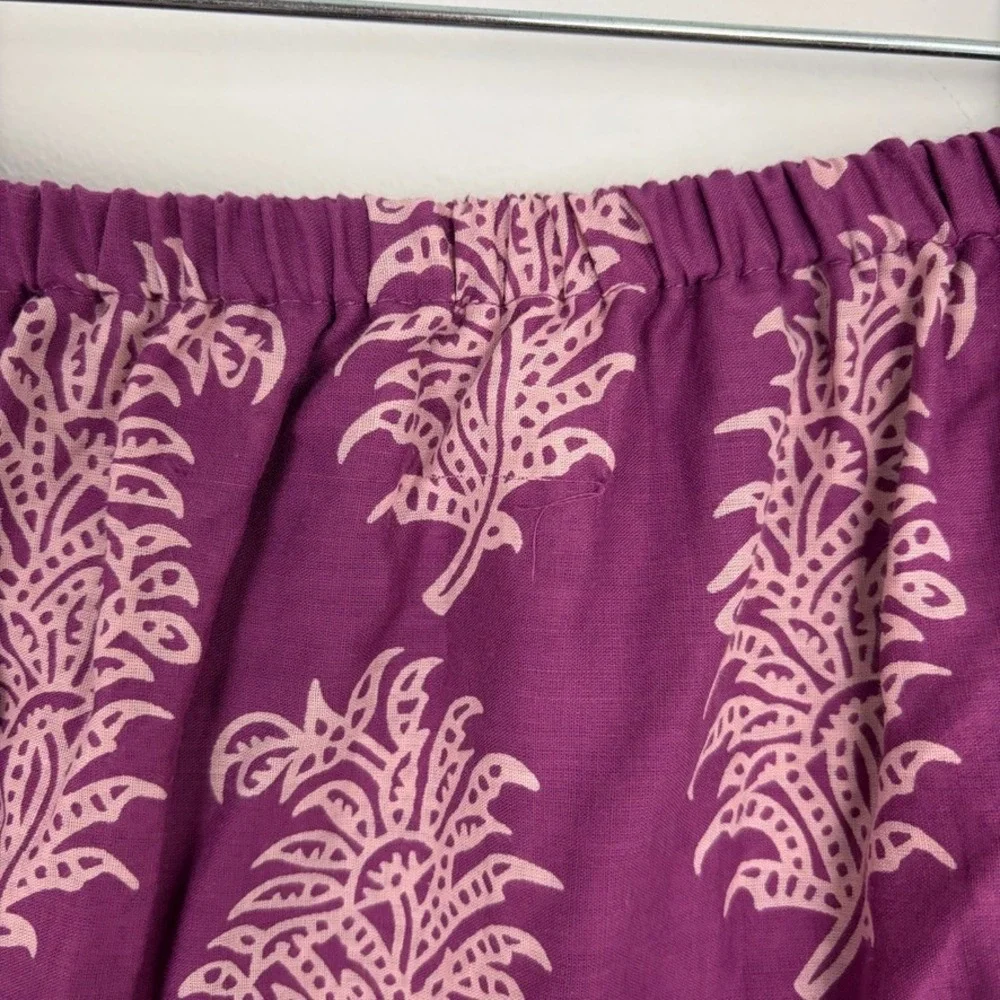 JL Studio Y2k Purple Tiered Midi Skirt Fairycore Cotton Boho Cottage Size 26W